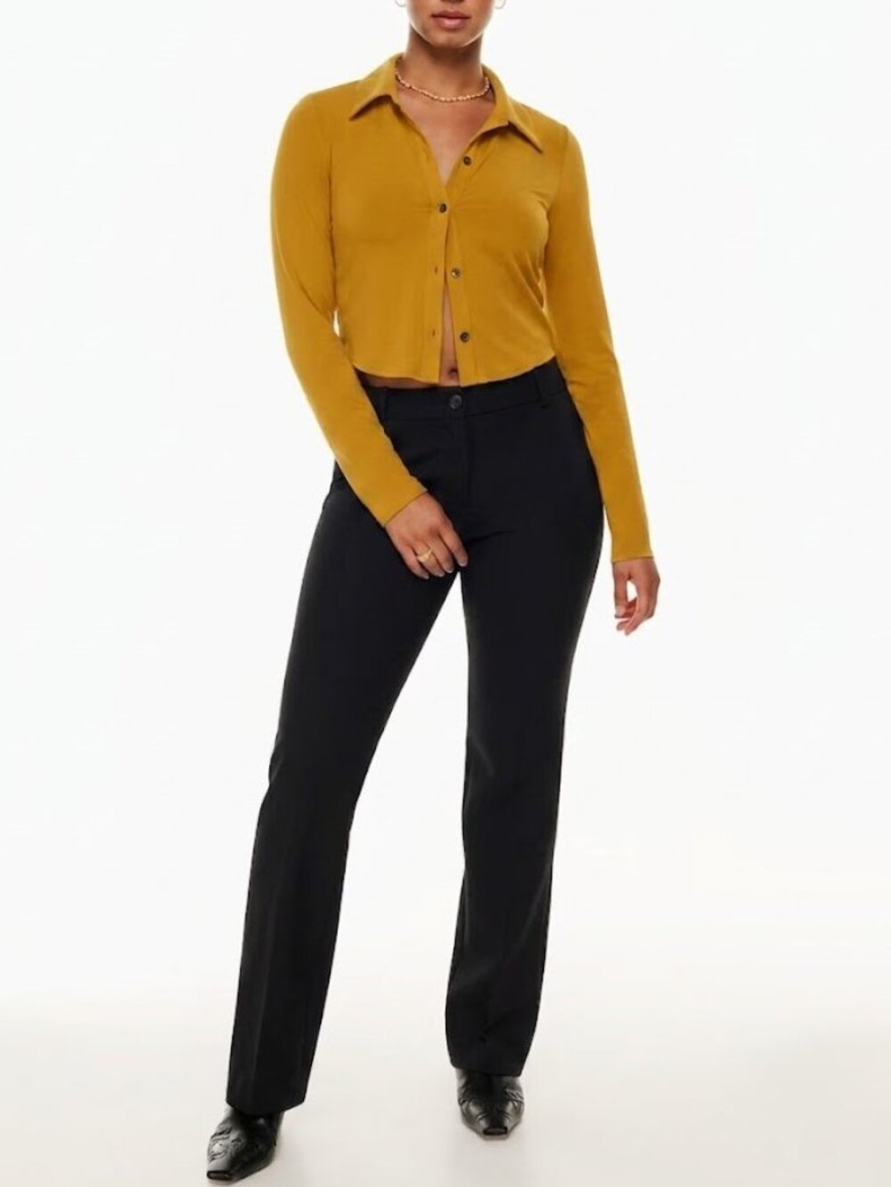 Aritzia Wilfred Prizzi Pant in Black Noir Size 6 NWT